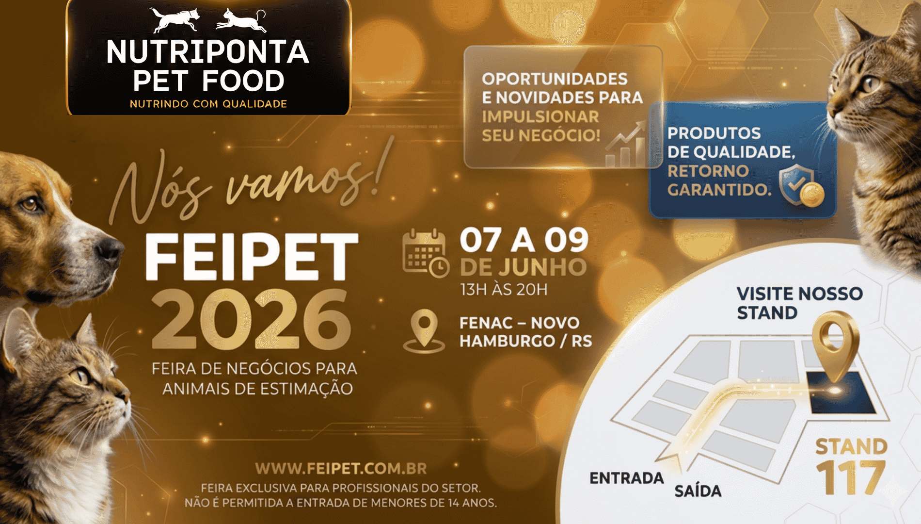 Nutriponta Pet Food na FEIPET 2026: Inovação e Oportunidades para o Seu Negócio